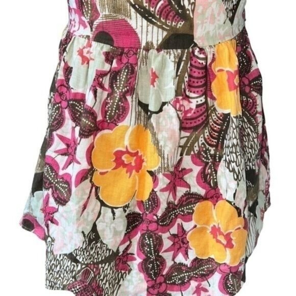 Pamela Brown Womens Floral V-Neck Sleeveless Tunic Top Size S Multicolor - Picture 16 of 16